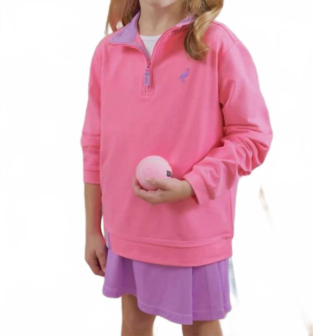 NEW BEAUFORT BONNET prepletic hayword half zip sweatshirt in romany rose